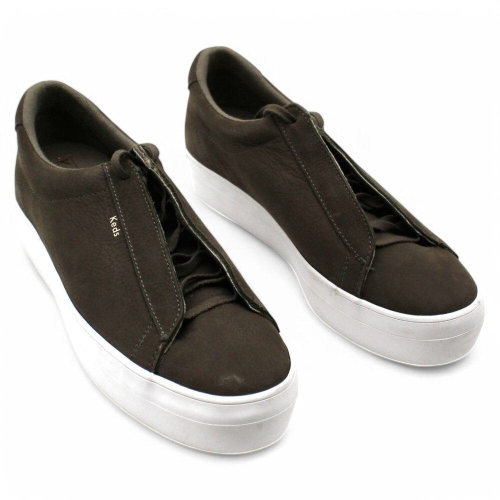 Women Nubuck Olive Sneaker
